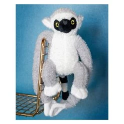 TACTIC Jungle Mates Plüschtier – Lemur Maki Grau Schwarz -Spielzeugwelt Verkauf 2730704g