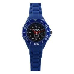 Armbanduhr Sich „NASA Kids Time Blue“ An