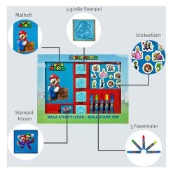 Undercover Super Mario Mega-Stempelset -Spielzeugwelt Verkauf 2760014d