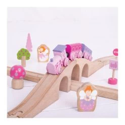 Bigjigs Holzeisenbahn-Set – Rosa, 40-teilig. -Spielzeugwelt Verkauf 2999170e