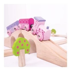 Bigjigs Holzeisenbahn-Set – Rosa, 40-teilig. -Spielzeugwelt Verkauf 2999170g