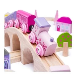 Bigjigs Holzeisenbahn-Set City – Rosa -Spielzeugwelt Verkauf 2999171f