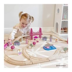 Bigjigs Holzeisenbahn-Set City – Rosa -Spielzeugwelt Verkauf 2999171h