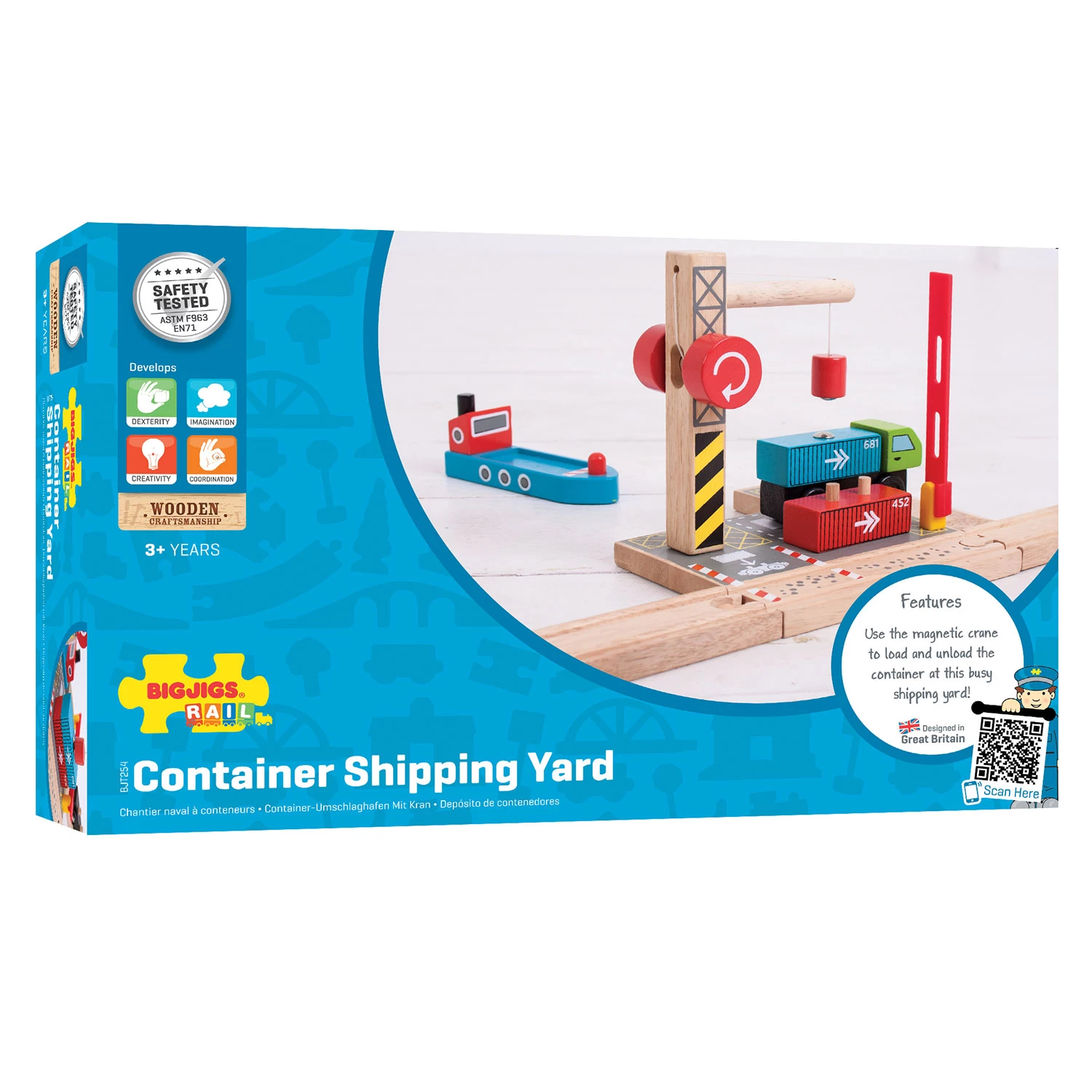 Bigjigs Holzschienen – Containerwerft 3 Bigjigs Holzschienen – Containerwerft