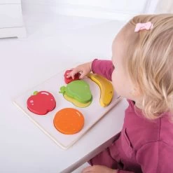 Bigjigs Holzpuzzle Obst, 5 Teile. -Spielzeugwelt Verkauf 2999633e