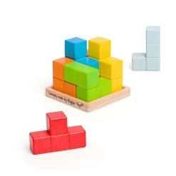 Bigjigs Holz-Lock-a-Cube-Würfelpuzzle -Spielzeugwelt Verkauf 2999774e