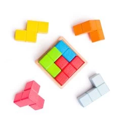 Bigjigs Holz-Lock-a-Cube-Würfelpuzzle -Spielzeugwelt Verkauf 2999774g