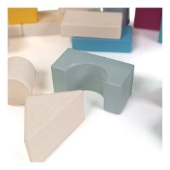 Bigjigs Holzbausteine ​​im Vorratsbehälter, 50 Stück -Spielzeugwelt Verkauf 2999812j