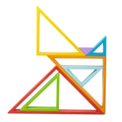 Bigjigs Holzstapel Aus Dreiecken, 7 Stück.