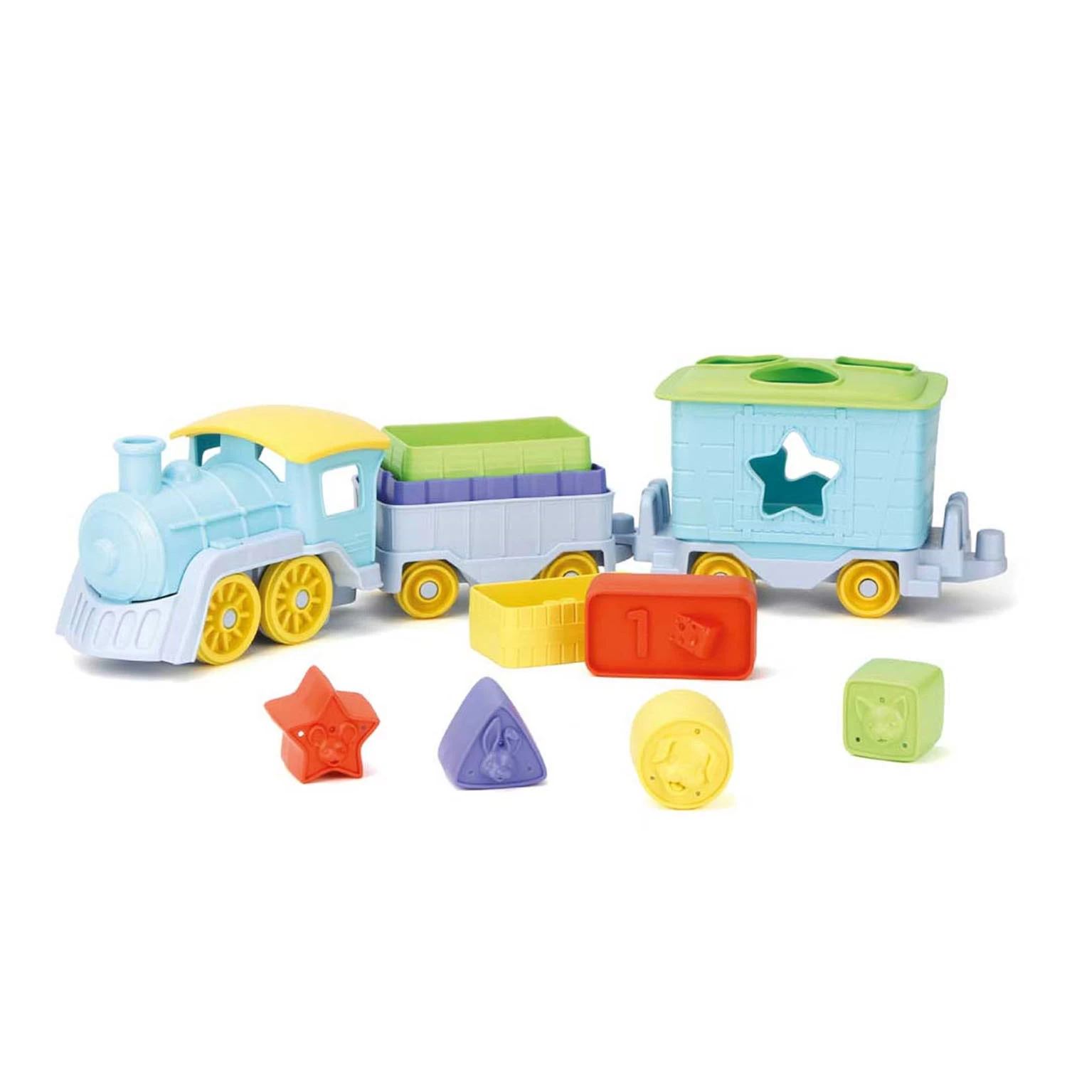 Green Toys Stapel- Und Sortierzug, 12-tlg. 4 Green Toys Stapel- Und Sortierzug, 12-tlg. – Bild 2