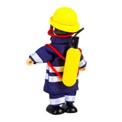 Tidlo Puppenhaus-Puppen Aus Holz, Feuerwehrleute, 4-tlg. -Spielzeugwelt Verkauf 2999928g