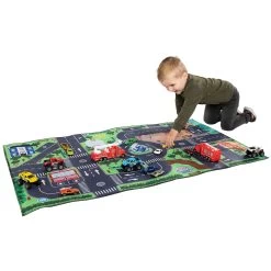 Kids Globe Spielmatte Traffic Mit LED-Ampeln