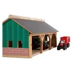 Kids Globe Landwirtschaftlicher Schuppen 3 Abteile Klein, 1:87 -Spielzeugwelt Verkauf 3199361j