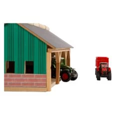 Kids Globe Landwirtschaftlicher Schuppen 3 Abteile Klein, 1:87 -Spielzeugwelt Verkauf 3199361k