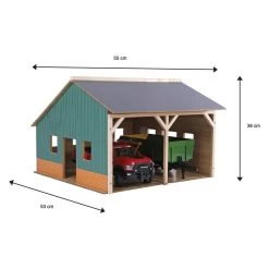 Kids Globe Schuppen Für 2 Traktoren, 1:16 -Spielzeugwelt Verkauf 3199567d1