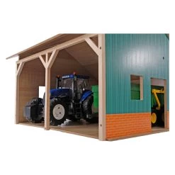 Kids Globe Schuppen Für 2 Traktoren, 1:16 -Spielzeugwelt Verkauf 3199567h