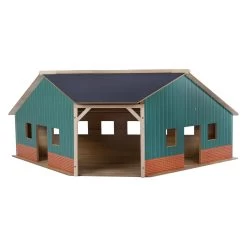 Kids Globe Shed Corner Holz Für 2 Traktoren 1:16 -Spielzeugwelt Verkauf 3199568g