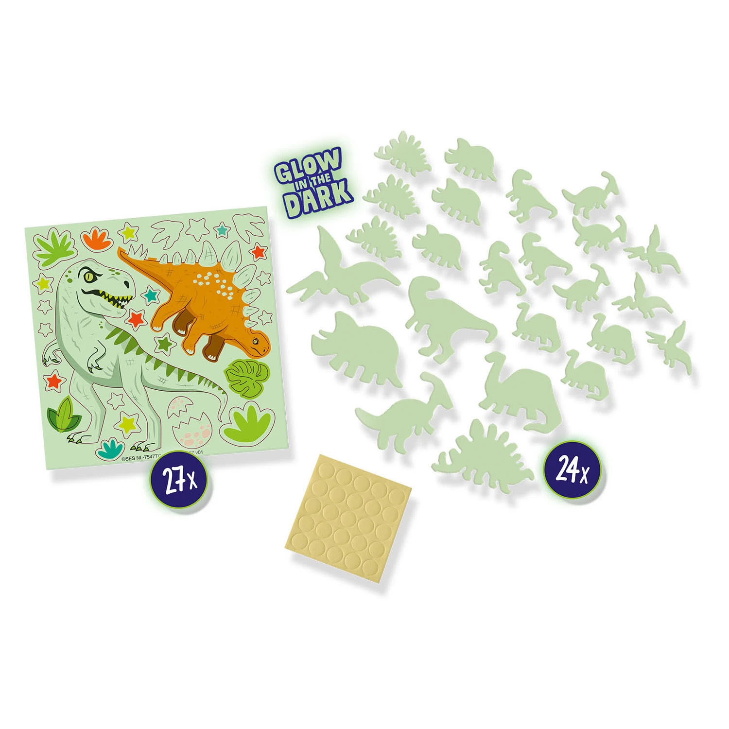 SES Leuchtende Dinos, 24 Stück. 2 SES Leuchtende Dinos, 24 Stück.