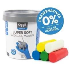 Creall Supersoft Clay 5 Farben, 450gr.