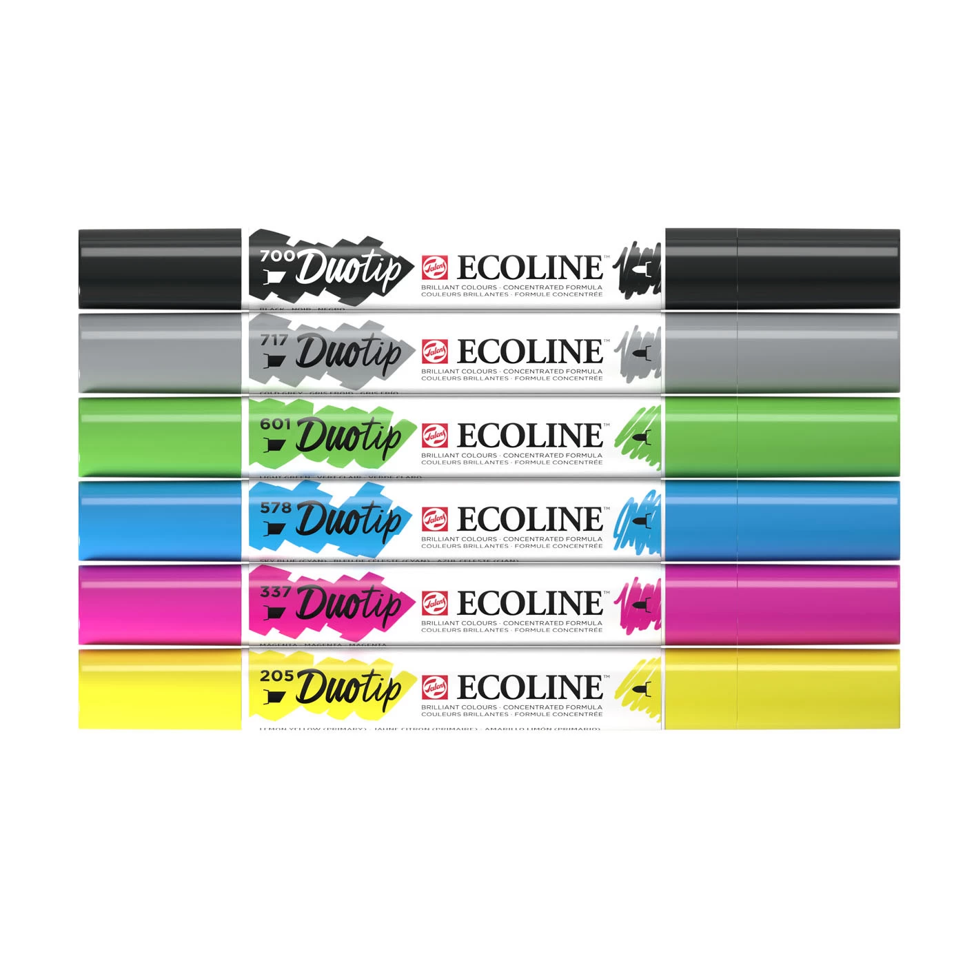 Talens Ecoline Duotip Marker Basisset, 6-tlg. 4 Talens Ecoline Duotip Marker Basisset, 6-tlg. – Bild 2