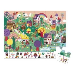 Janod Puzzle - Suchpuzzle Märchen, 24 Teile.