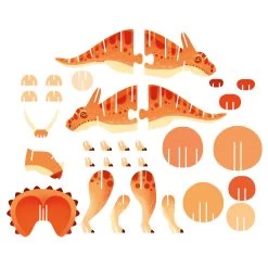 Janod Dino - 3D-Puzzle Triceratops -Spielzeugwelt Verkauf 3650491f