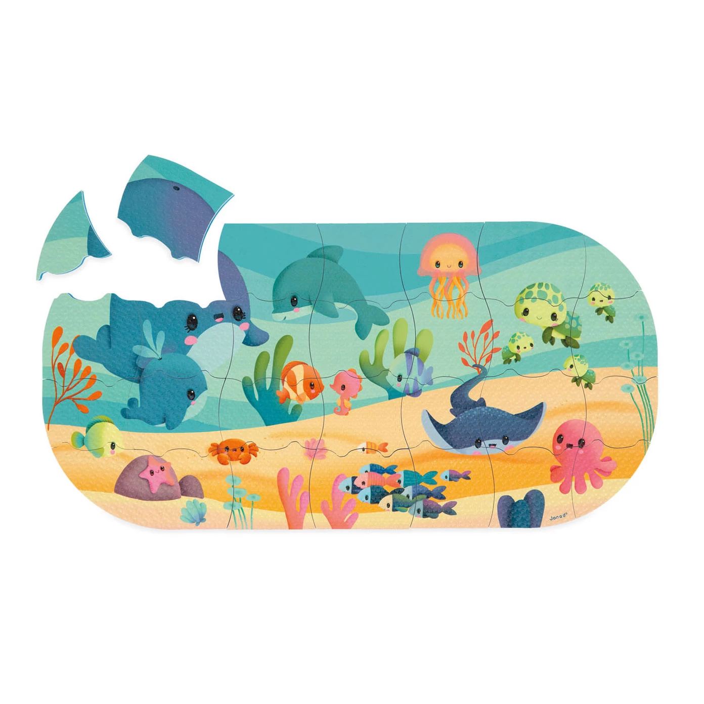 Janod Badespielzeug – Badepuzzle Mein Ozean 4 Janod Badespielzeug – Badepuzzle Mein Ozean – Bild 2