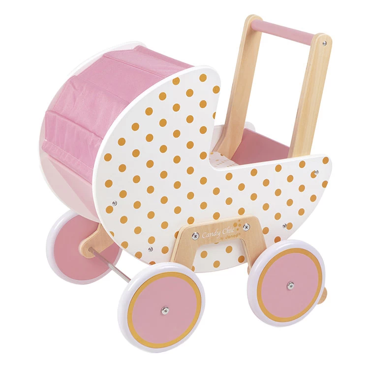 Janod Candy Chic – Puppenwagen Aus Holz 5 Janod Candy Chic – Puppenwagen Aus Holz – Bild 3