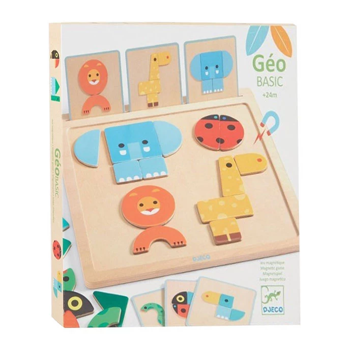 Djeco Magnete Tierspiel Geo Basic, 24 Stk. 3 Djeco Magnete Tierspiel Geo Basic, 24 Stk.
