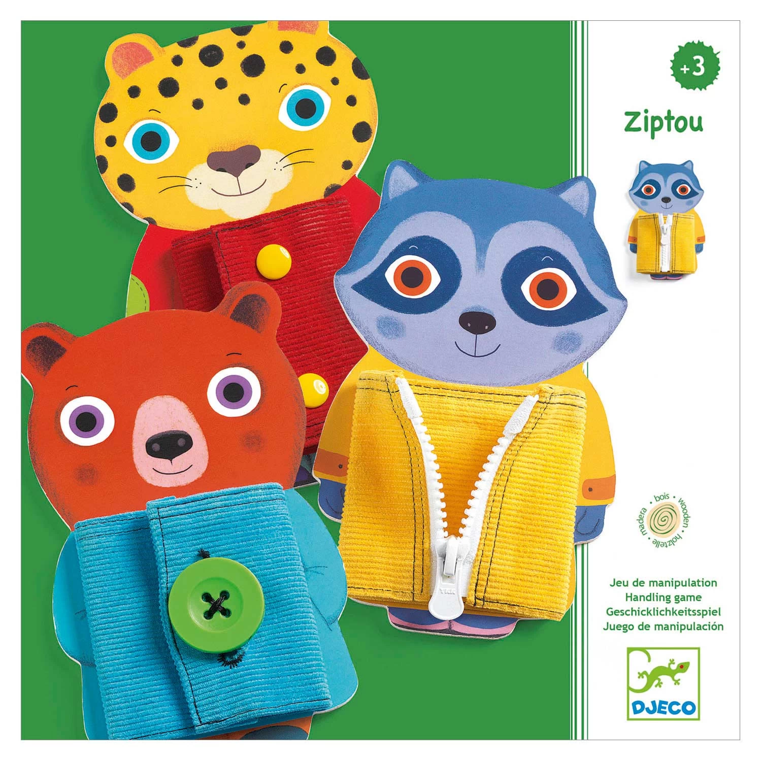Djeco Ziptou, 3 Teile. 3 Djeco Ziptou, 3 Teile.