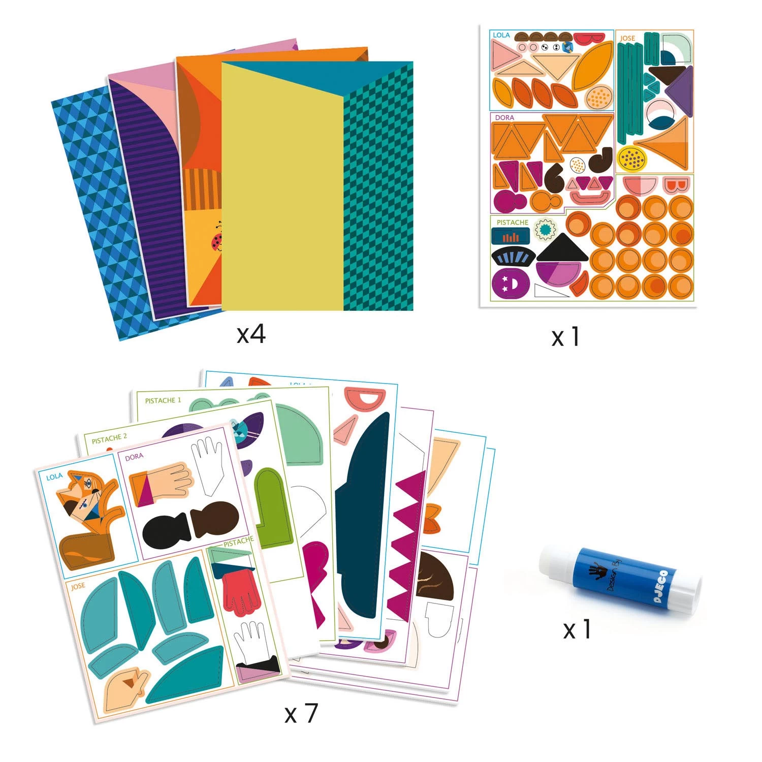 Djeco Sticker-Collage 4 Djeco Sticker-Collage – Bild 2
