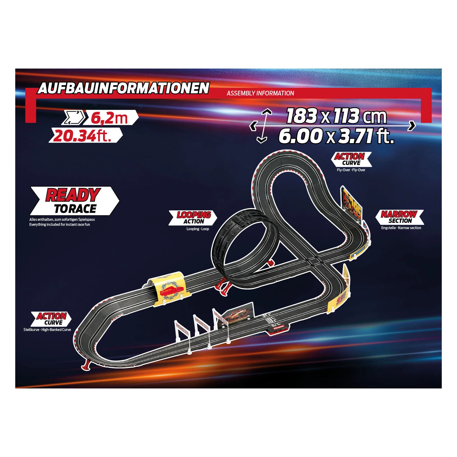 Carrera GO!!! Rennstrecke – Disney Cars Glow Racers 11 Carrera GO!!! Rennstrecke – Disney Cars Glow Racers – Bild 9