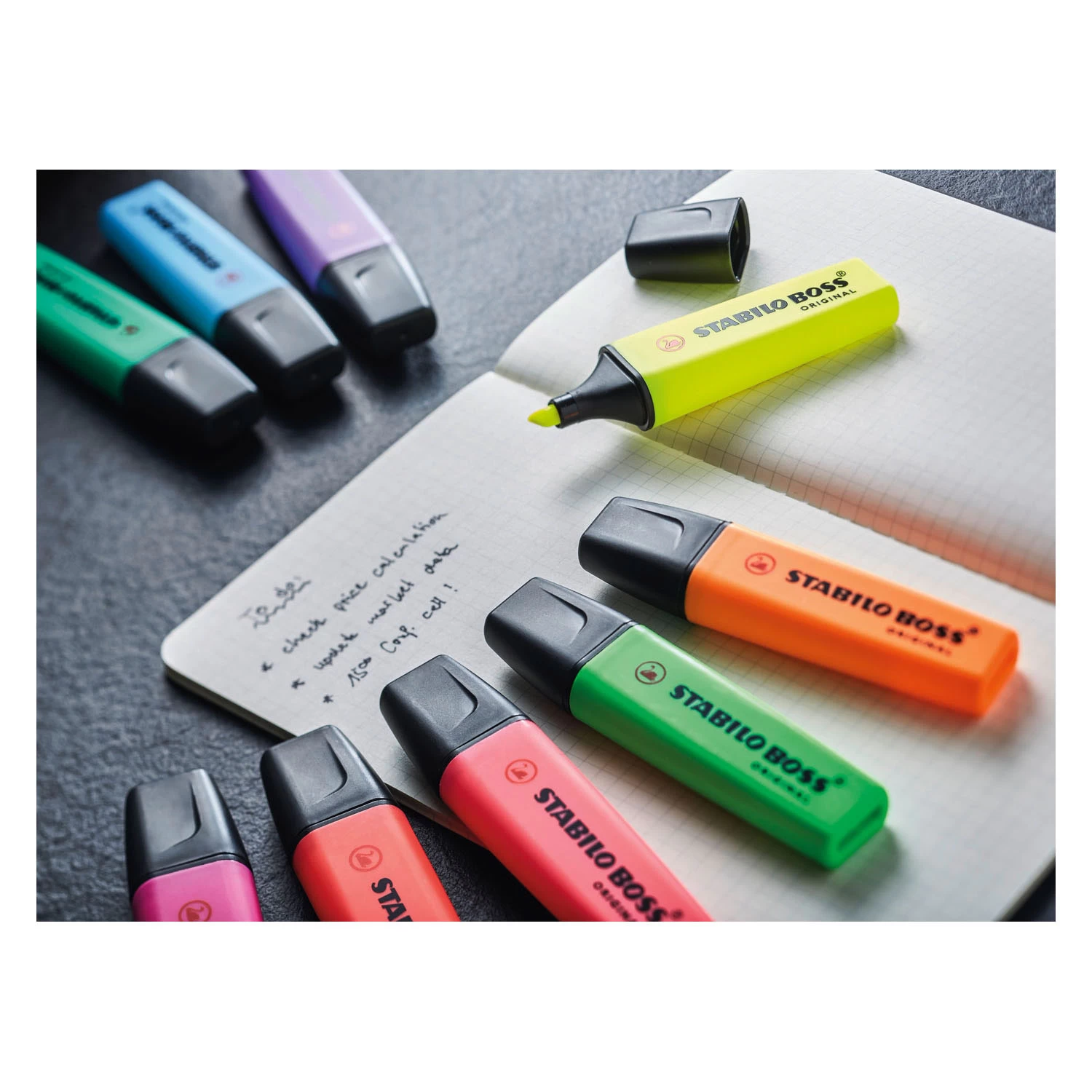 STABILO BOSS ORIGINAL – Textmarker – 15-teiliges Schreibtischset 11 STABILO BOSS ORIGINAL – Textmarker – 15-teiliges Schreibtischset – Bild 9
