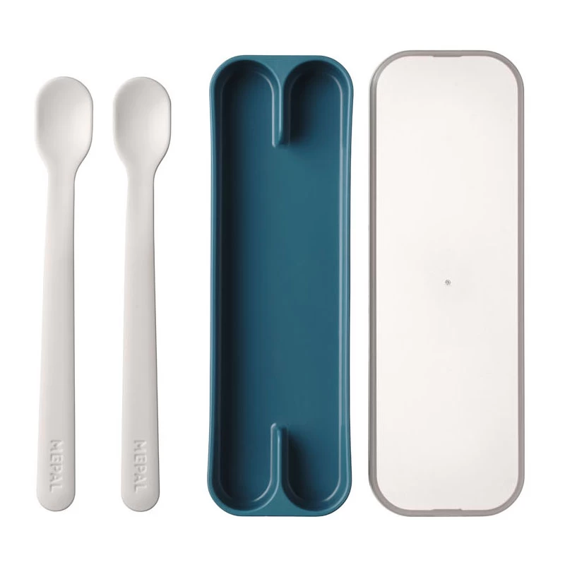 Mepal Mio Set Babylöffel - Deep Blue, 2-tlg. 4 Mepal Mio Set Babylöffel - Deep Blue, 2-tlg. – Bild 2
