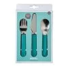 Mepal Mio Kinderbesteck - Deep Türkis, 3-teilig.