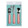 Mepal Mio Kinderbesteck - Deep Pink, 3-teilig.