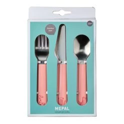 Mepal Mio Kinderbesteck - Deep Pink, 3-teilig.