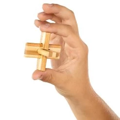 Eureka 3D-Bambus-Gehirnpuzzle Doublecross **