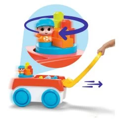 Mega Bloks – Blockdrehender Bollerwagen Mit Bausteinen 24 Mega Bloks – Blockdrehender Bollerwagen Mit Bausteinen -Spielzeugwelt Verkauf 4582555j
