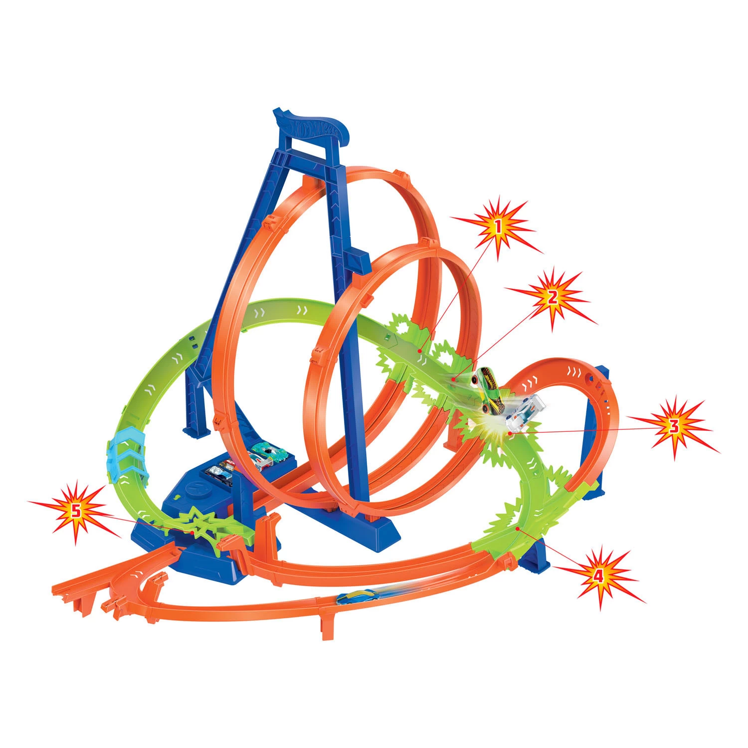 Hot Wheels Action Legendäres Crash And Blast-Rennstrecken-Spielset 4 Hot Wheels Action Legendäres Crash And Blast-Rennstrecken-Spielset – Bild 2