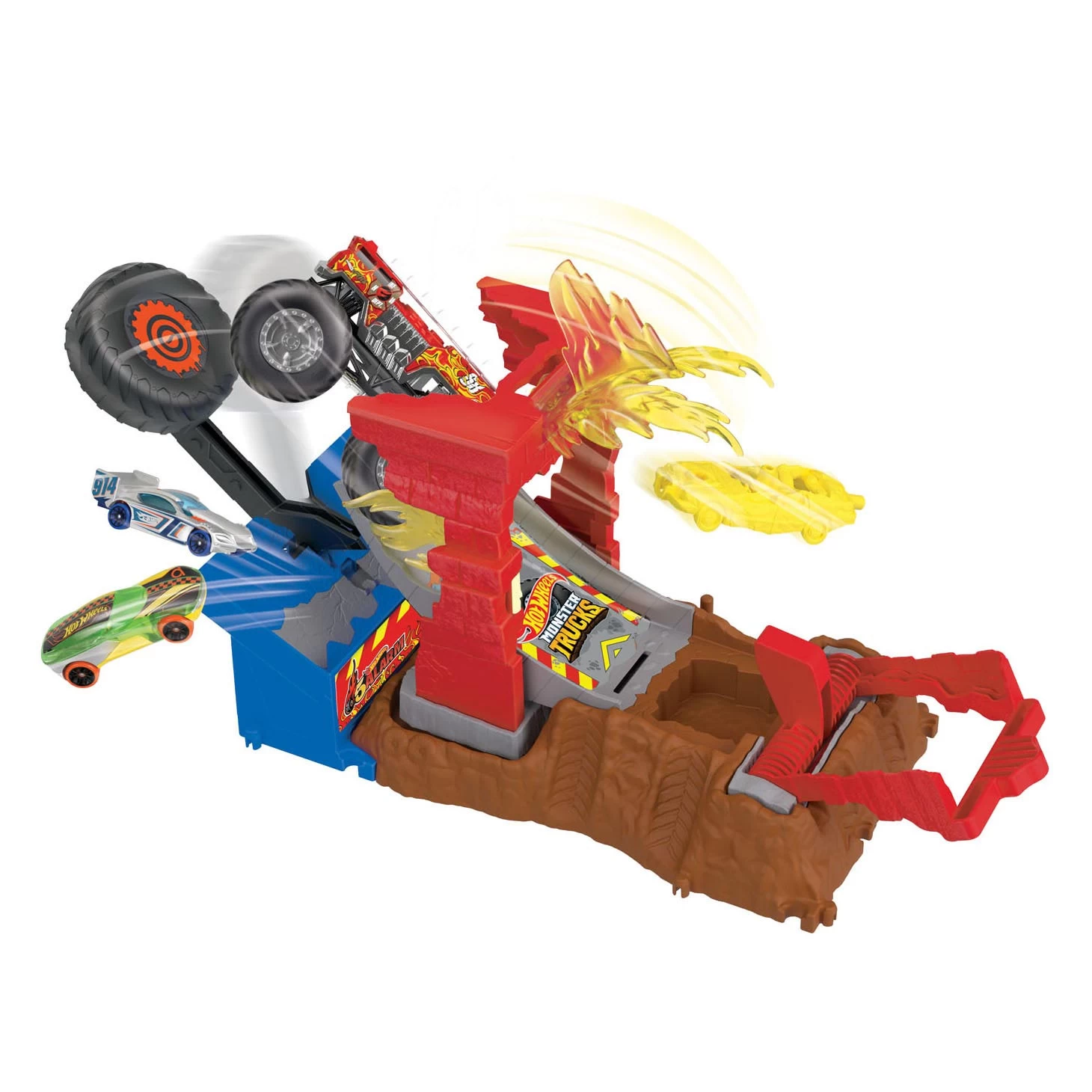 Hot Wheels Monster Trucks Arena Smash 5 Alarm Fire Crash Challenge Spielset 4 Hot Wheels Monster Trucks Arena Smash 5 Alarm Fire Crash Challenge Spielset – Bild 2