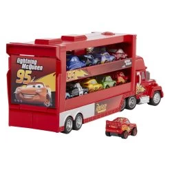 MATTEL Disney Pixar Cars Mack Miniracers Transporter Mit 1 Miniracer -Spielzeugwelt Verkauf 4582949f