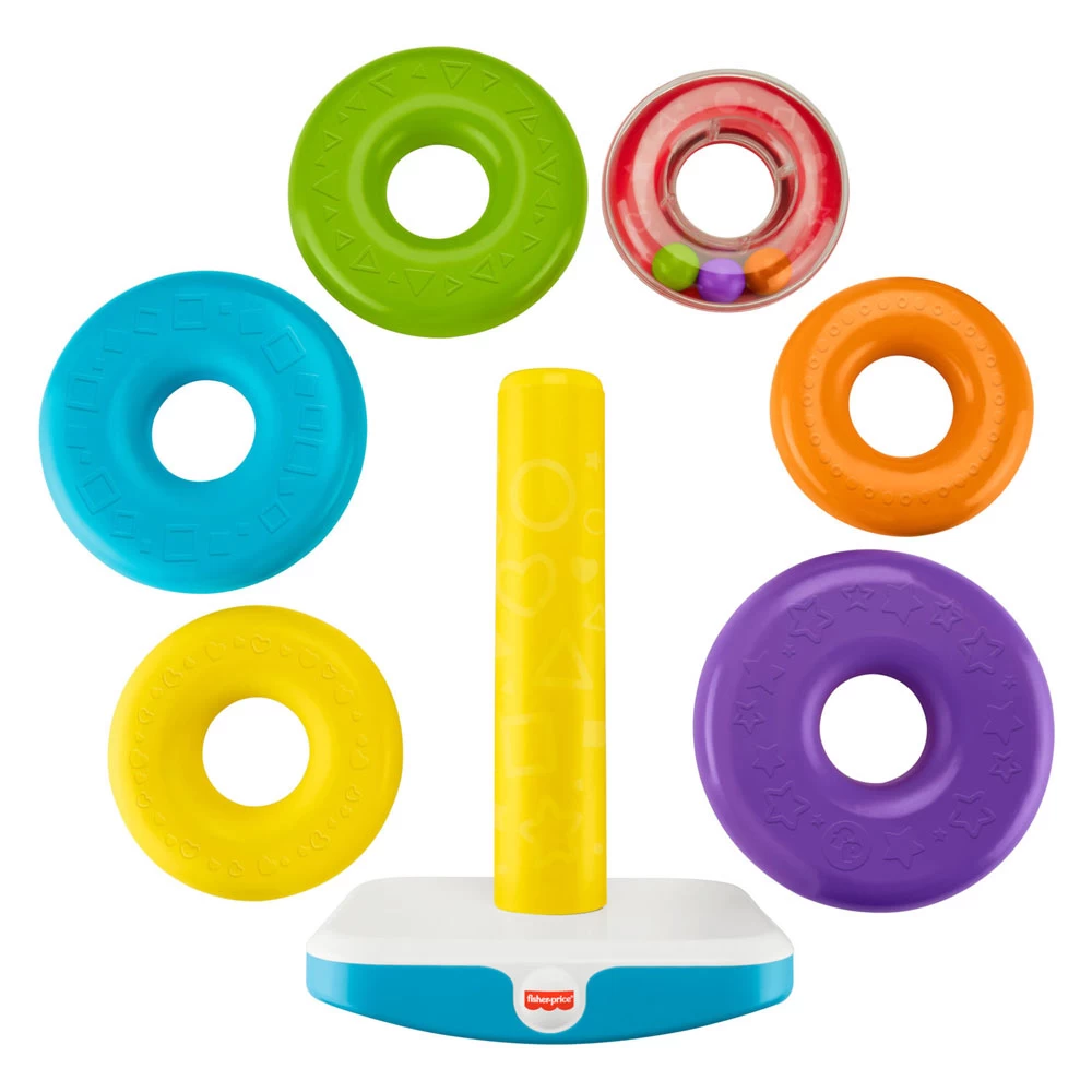 Fisher Price Riesige Farbringpyramide 4 Fisher Price Riesige Farbringpyramide – Bild 2