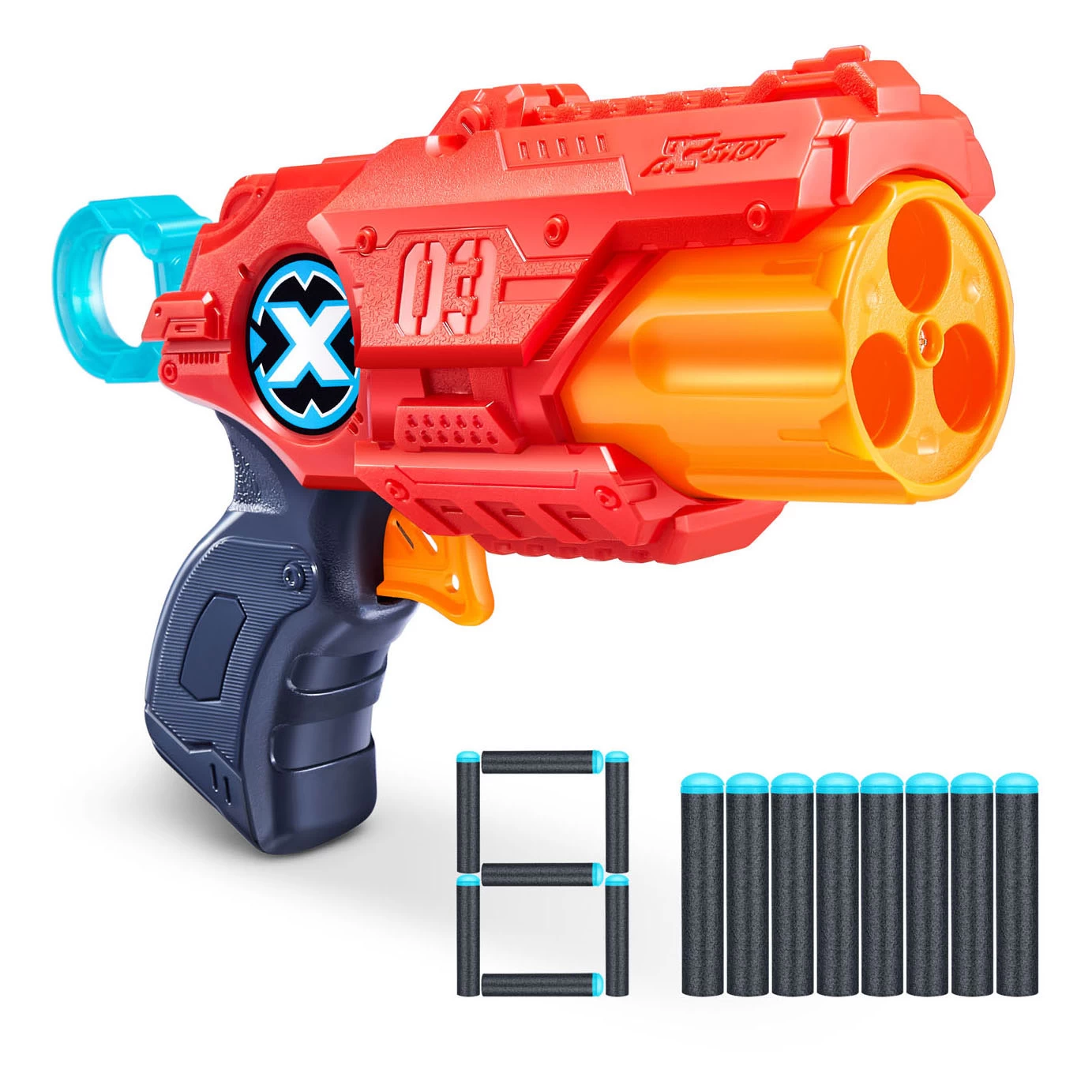 Zuru X-Shot Dartpistole Mit 8 Pfeilen 3 Zuru X-Shot Dartpistole Mit 8 Pfeilen