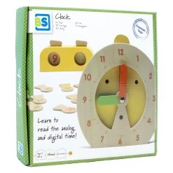 BS Toys Lernuhr Aus Holz – Kinderspiel