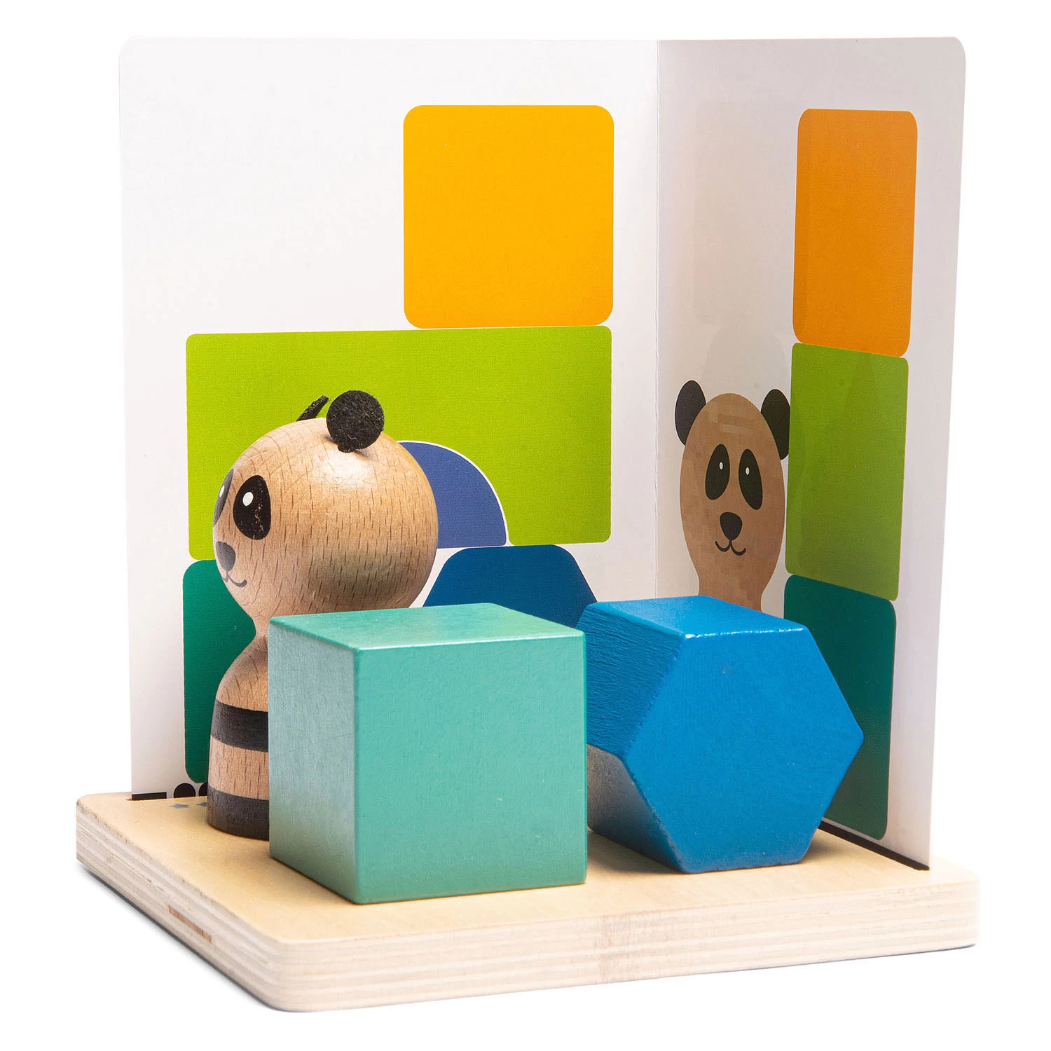 BS Toys Pandas Puzzle Holz – Formenspiel 5 BS Toys Pandas Puzzle Holz – Formenspiel – Bild 4