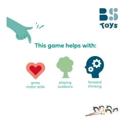 BS Toys Holz-Krocketspiel Regenbogen