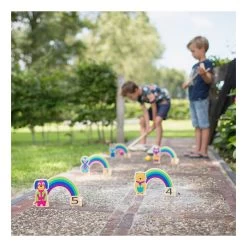 BS Toys Holz-Krocketspiel Regenbogen -Spielzeugwelt Verkauf 4690627e
