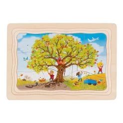 Goki Holzpuzzle Mein Apfelbaum, 32 Teile. -Spielzeugwelt Verkauf 5220248d