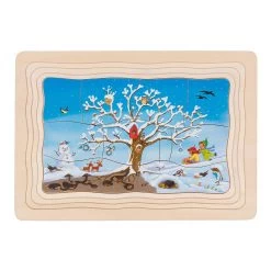 Goki Holzpuzzle Mein Apfelbaum, 32 Teile. -Spielzeugwelt Verkauf 5220248e